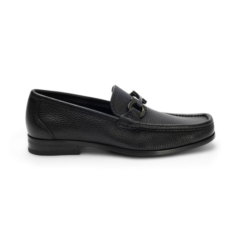 Ferragamo Leather Loafers in BLACK