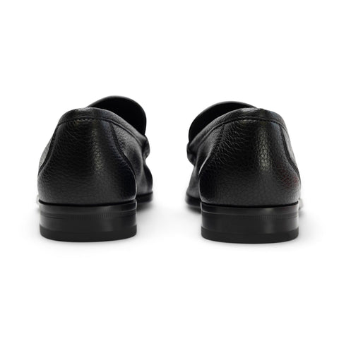 Ferragamo Leather Loafers in BLACK