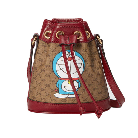 Gucci X Doraemon Mini Bucket Bag