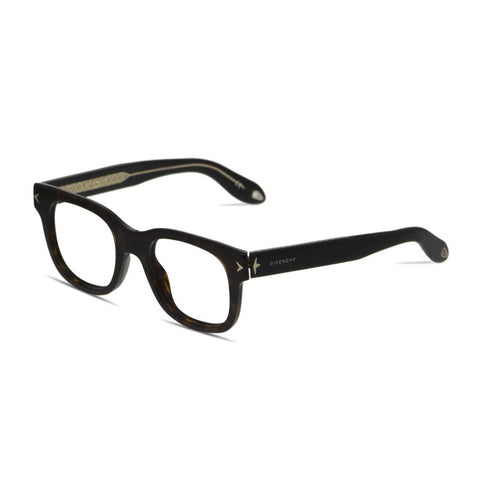 Givenchy Eyeglasses Square Full Rim, Black Crystal Frame and Clear Demo Lenses Lens GV00320Y6C00