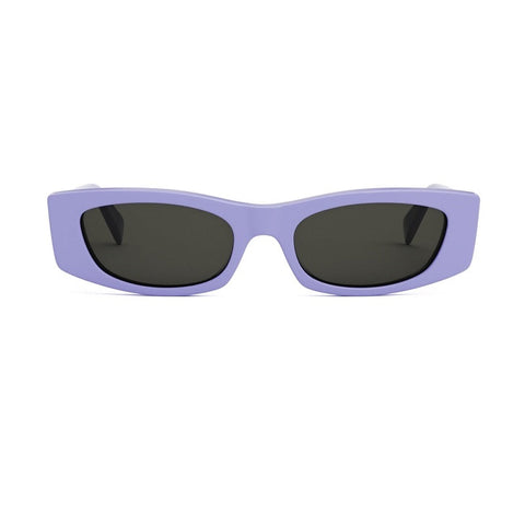 Celine Sunglasses Cat Eye Full Rim, Shiny Liliac Frame and Smoke Lens CL40245U78A