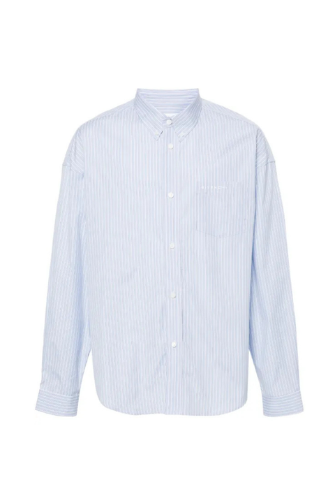 Givenchy Smock Long Sleeve Shirt_Light Blue