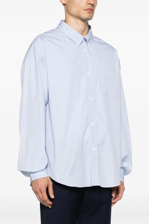 Givenchy Smock Long Sleeve Shirt_Light Blue