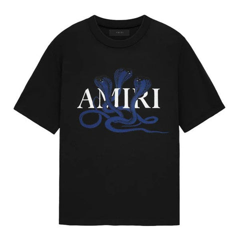 Amiri Glitter Snake Logo Tee