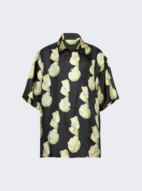 Givenchy Hawaii Shirt With Front Pocket BLACK