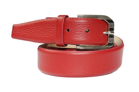 Brunello Cucinelli Leather Belt in Red