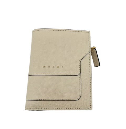 Marni Women's Leather Bifold Wallet - Beige