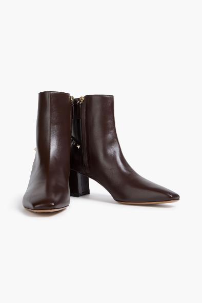 Valentino Garavani Rockstud Square Toe Ankle Boots