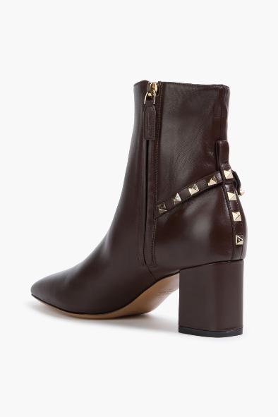 Valentino Garavani Rockstud Square Toe Ankle Boots