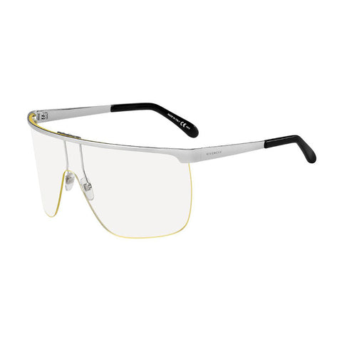 Givenchy Sunglasses Shield Semi Rim, Palladium Frame and Clear Lens GV7117/S0GKZ00
