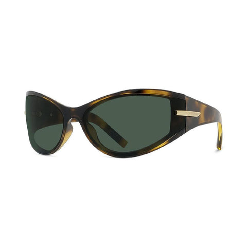 Givenchy Sunglasses Geometric Full Rim, Light Havana Frame and Green Lens GV40050I86N
