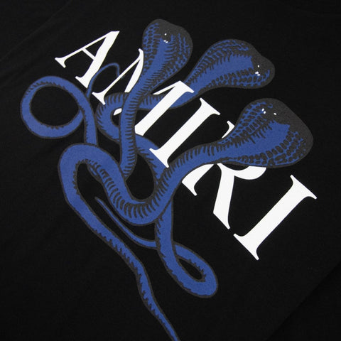 Amiri Glitter Snake Logo Tee