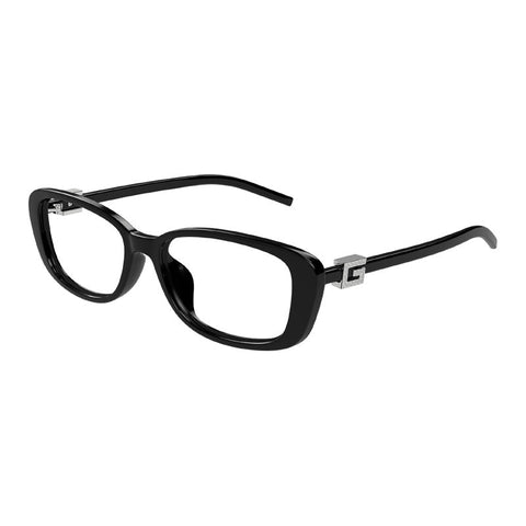 Gucci Eyeglasses Rectangle Full Rim, Shiny Black Frame and Clear Demo Lenses Lens GG1685OK002