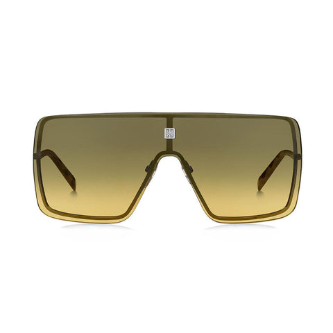 Givenchy Sunglasses Shield Full Rim, Ruthenium Yellow Frame and Brown Gradient Ochra Lens GV7167/S0EVOEG