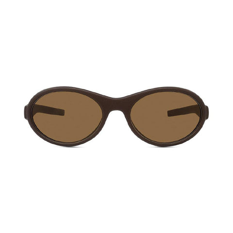 Givenchy Sunglasses Oval Full Rim, Dark Brown Frame and Roviex Lens GV40065I49J
