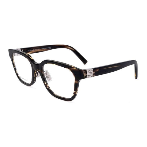 Givenchy Eyeglasses Square Full Rim, Havana Frame and Clear Demo Lens Lens GV50040F053