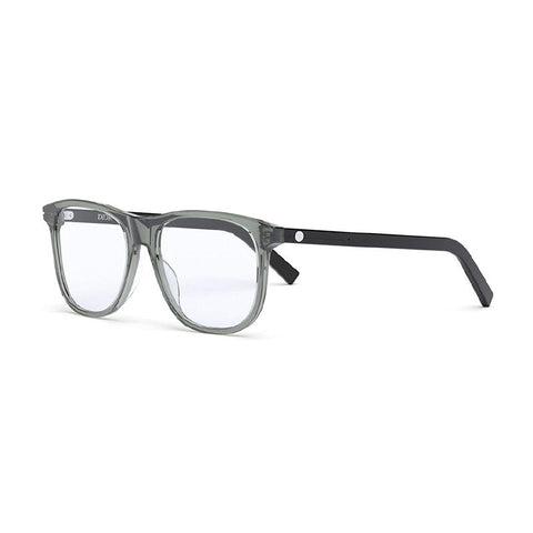 Dior Eyeglasses Square Full Rim, Transparent Light Grey Frame and Clear Demo Lenses Lens DIORESSENTIALOS3I4500