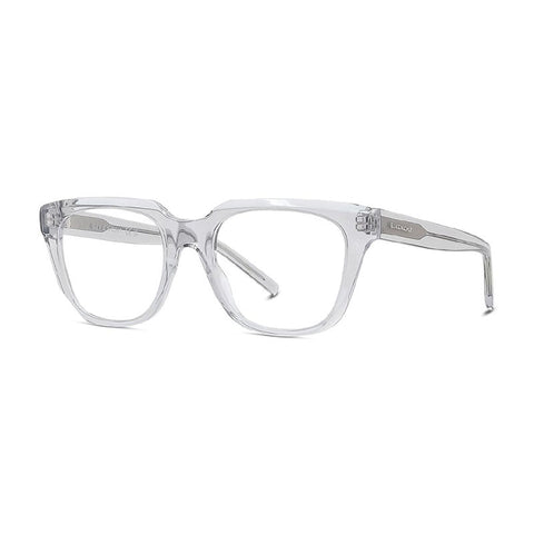 Givenchy Eyeglasses Square Full Rim, Transparent Grey Frame and Clear Demo Lens Lens GV50054I020