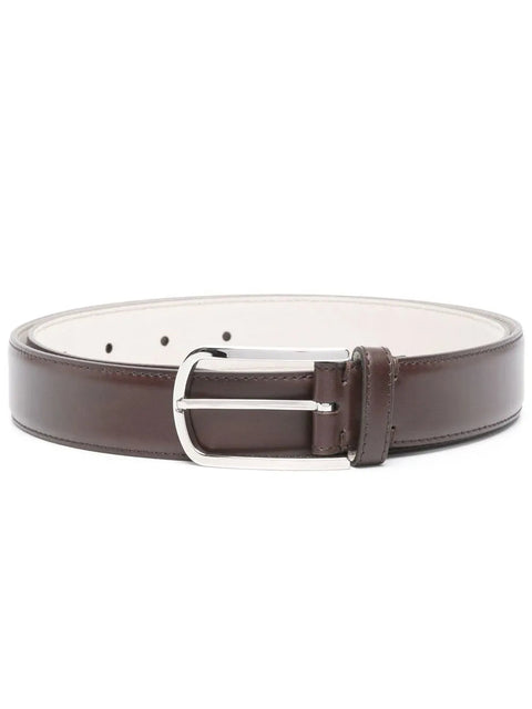 Brunello Cucinelli Leather Buckle Belt