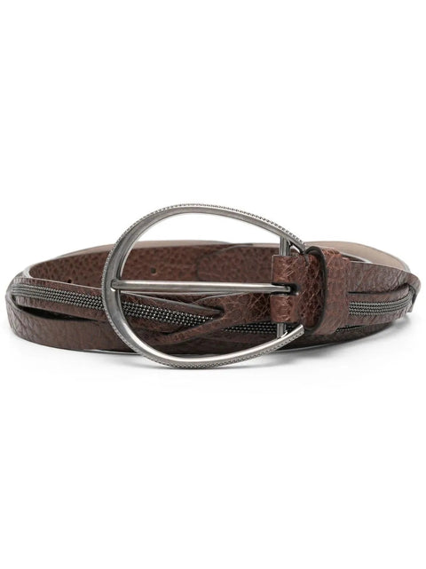 Brunello Cucinelli Twisted Leather Belt