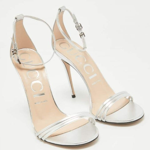 Gucci Women's Silver Metallic Sandal