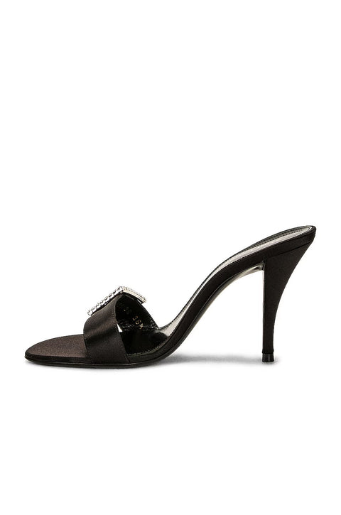 Simone Mules in Satin Crepe