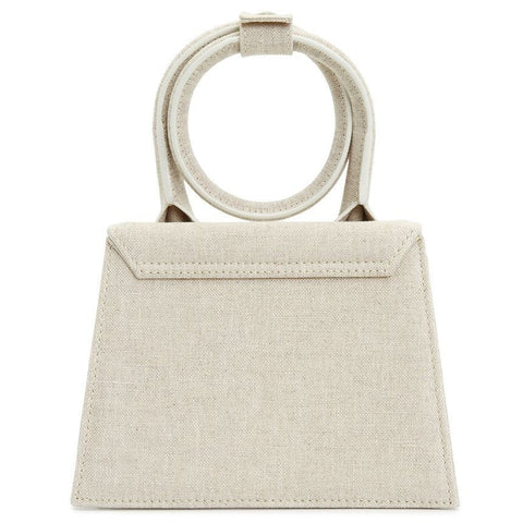 Jacquemus Le Chiquito Noeud Coiled Handbag 'Light Grey/Gold'